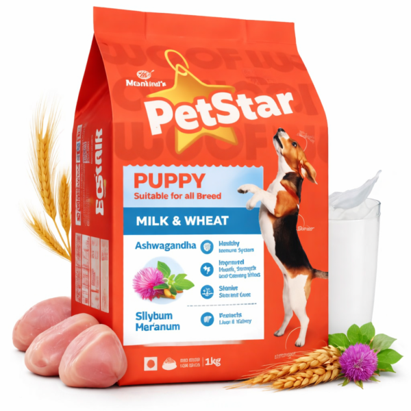 Mankind Petstar Milk and Wheat Puppy Dog Dry Food