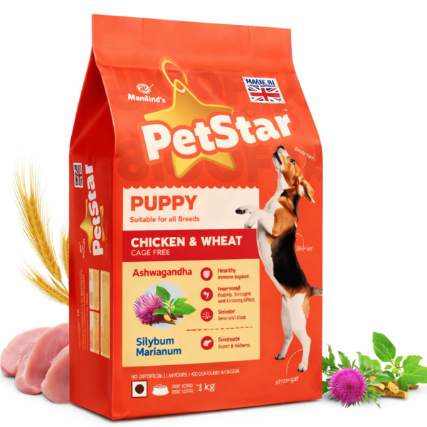 Mankind Petstar Chicken and Wheat Puppy Dry Food |