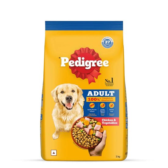 Pedigree Chicken & Vegetables Dry Dog Food | All Breed Adult Nutrition