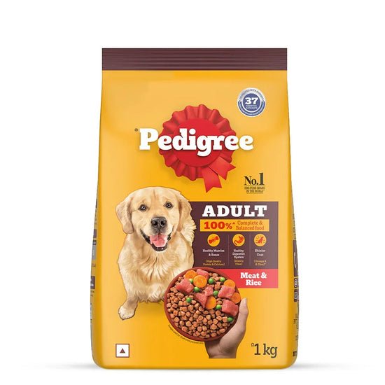 Pedigree Meat & Rice Dry Dog Food | All Breed Adult Nutrition