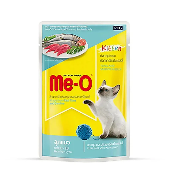Me-O Kitten Tuna & Sardine Delight in Jelly – 80 g