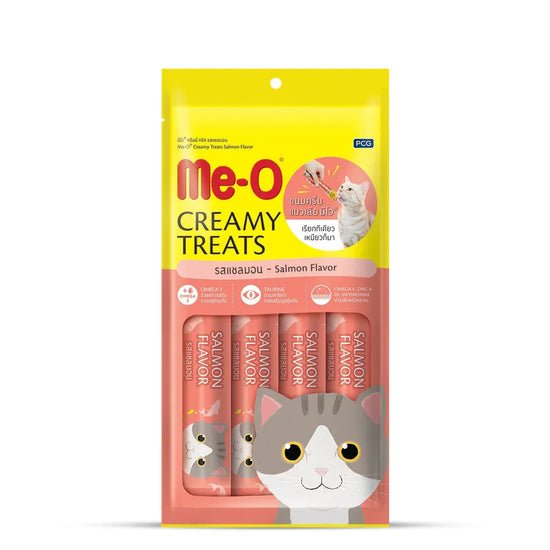 Me-O Salmon Flavor Creamy Cat Treat 60g | Non-Veg Lickable Snack